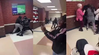 Crazy School Fight Ends In Seizure