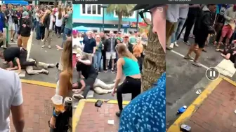 Girl Knocked Security Guard Out In Daily Fight Vids