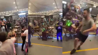 Idiots Fighting In The Bar Over Women