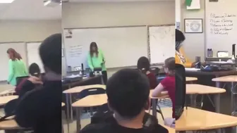 Teacher Stays Cool After Students Assault