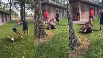 Girl Gets Beat Up For Talking shit On The Phone! ????????????