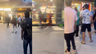 Couple vs Shopkeeper Fight