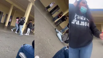 Girl Gets Confronted And Whooped For Talking shit About Another Girl!