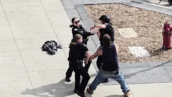 One Guy Versus Three Cops