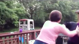 Karen Falls In Battle