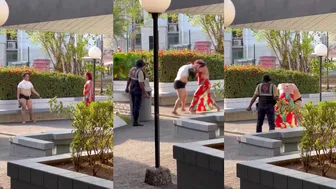 Two Trans People Fight By The Beach In Jacó, Costa Rica