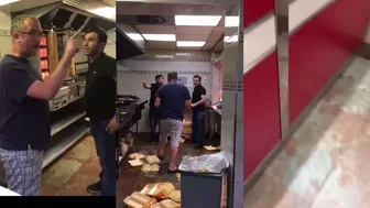 Kebab House Workers Stand Up To A Customers Complaint
