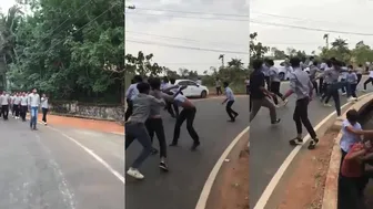 High School Groups Settle Differences With A Fight