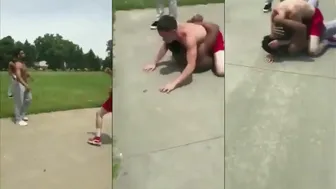 Guy Gets Daylights Choked Out In Fight