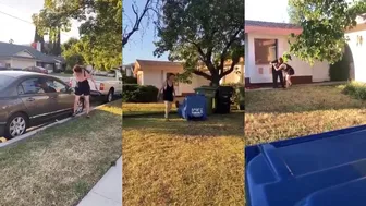 Racist karen Gets Instant Karma for Neighbor Harassment