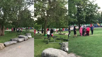 Family vs Family Brawl At The Park