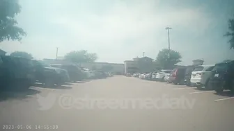 Tesla rear camera captures shocking mall shooting in allen, texas!