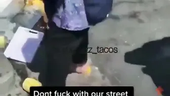 Good Samaritans Defend Vendor Cart