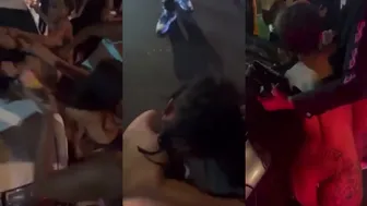 Prostitute Catches A Beatdown By Her Fellow Co-workers For Stealing Customers!