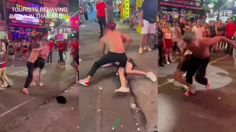 Tourists Feud In Phuket, Thailand