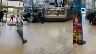 Ross Security Guard Gets His Azz Beat