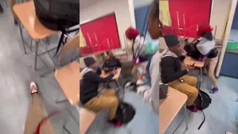 Girl confronted and fought another girl for talking about her! ????