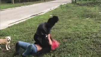 Racist Girl Gets Beat Up For Calling Another Girl And Her Friend The N-Word!