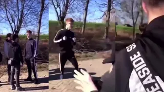Bro kept the glasses on like a straight up warrior!