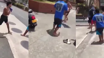 Bro Got Hit One Time And Realized It Wasnt For Him