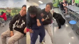 Dude Gets Dropped After Going For The Brother