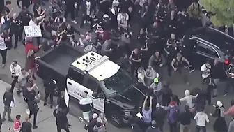 Anti-lgbt protesters attack parents outside ca schoolboard meeting.%%
