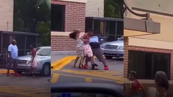 Three vs One Parking Lot Fight