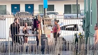 Bystander steps in to fight