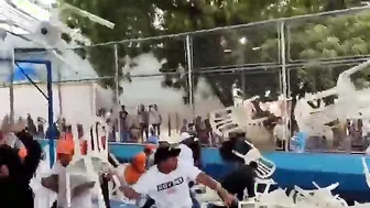 Chair Battle In Venezuela #1 Fight Video