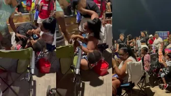 Two Women Fight Over View At Coney Island Fireworks