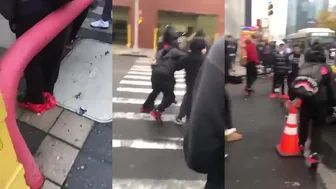 Daily crazy fights: A teenager walking home in queens gets jumped