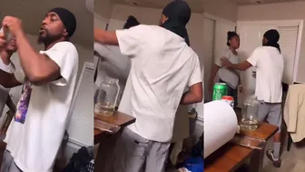 All Of This Over A Drink Is Wild