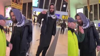 German grandfather defies migrant stalker!