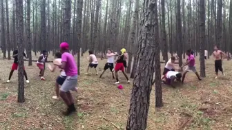2 vs 7 In The Woods Is Wild!