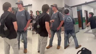 Crazy Ass School Fight 2 White Boys Throw Hands Who Won?