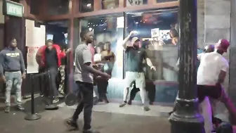 Texas street brawl