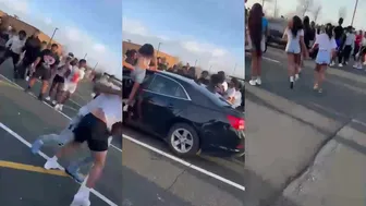 Crazy Ass Fight Outside School