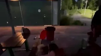 Same Blonde Girl In All Black For Girl Fights!