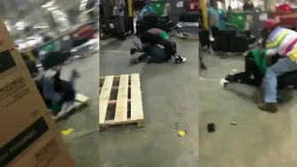Two Amazon Employees Fight During Their Shift