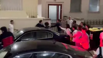 Portuguese Basketball Fans Fight