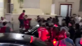 Portuguese Basketball Fans Fight