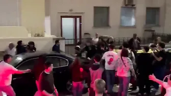 Portuguese Basketball Fans Fight