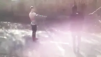 One Kick Frozen Him!
