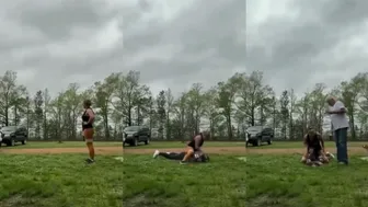 Mother beats daughter until she says my ass is whopped after attack with a baseb