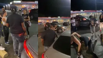 Woman Handles Herself Well In A Park Fight