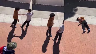 Student vs. Talkative Kid - Knockout!