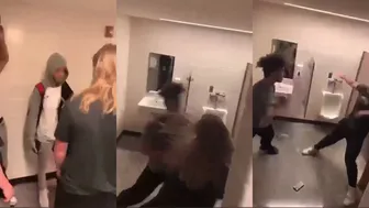 These boys fighting