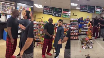 Fight Erupts At Apple Tree Over Shoplifter