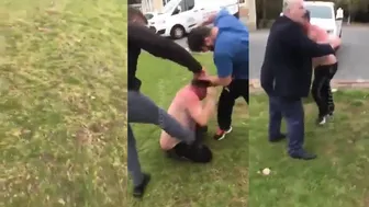 Brutal Beatdown For Punching Someones Mom