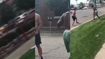 Mma fighter knocks out street thug!